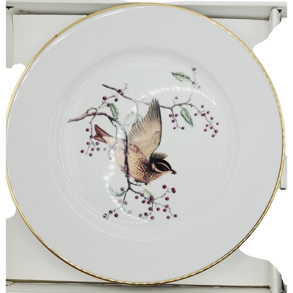 Cake Plate & Server Set Andrea By Sadek Bird Design 10" Party Serving Platter - Picture 2 of 8